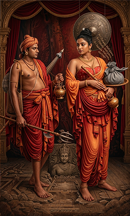 Hemamala and Dantha. Tooth Relic · Ancient Temples · Sacred Chronicles